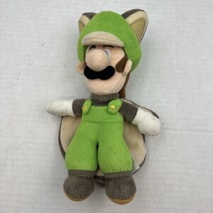2013 Nintendo - Super Mario Bros. - Luigi Flying Squirrel 10" Plush Toy